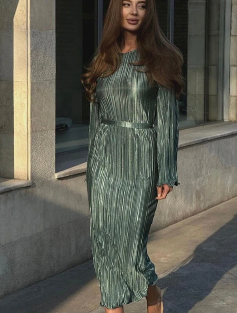 ‘Italia’ belted long dress