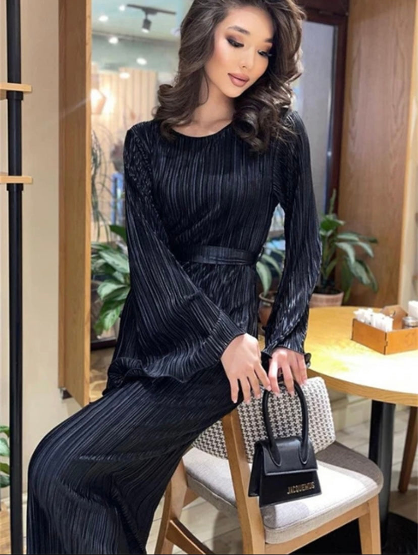 ‘Italia’ belted long dress