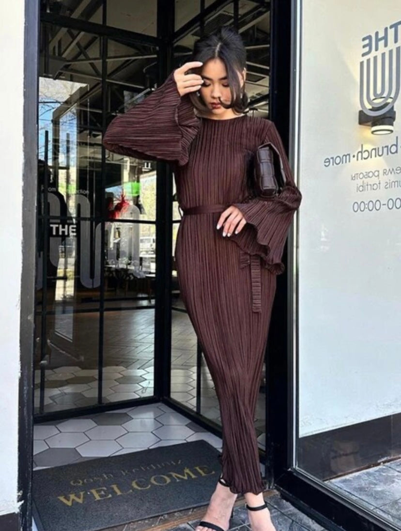 ‘Italia’ belted long dress