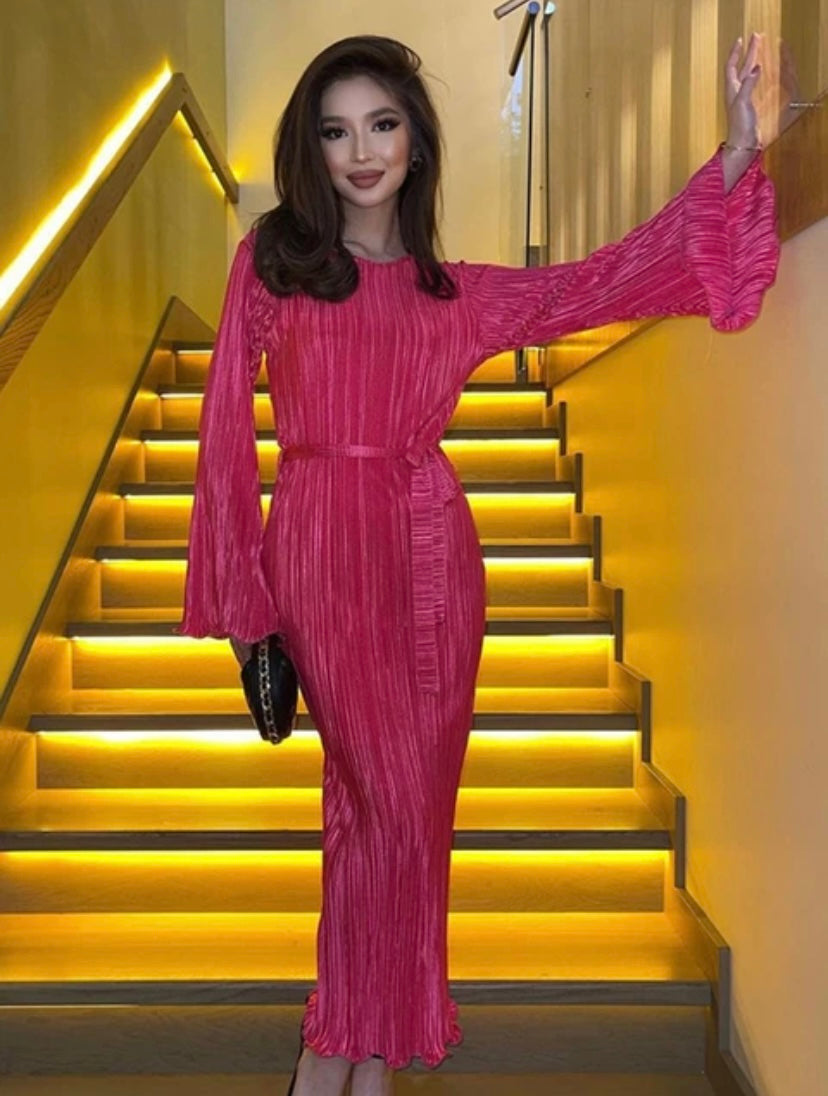 ‘Italia’ belted long dress