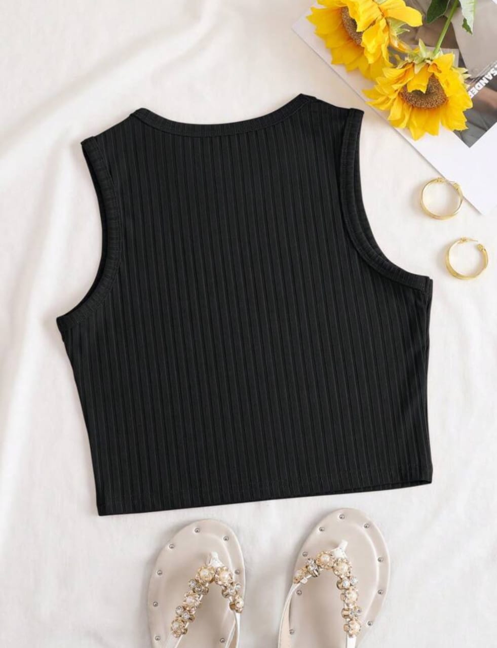 ‘Arizona’ ribbed tank top