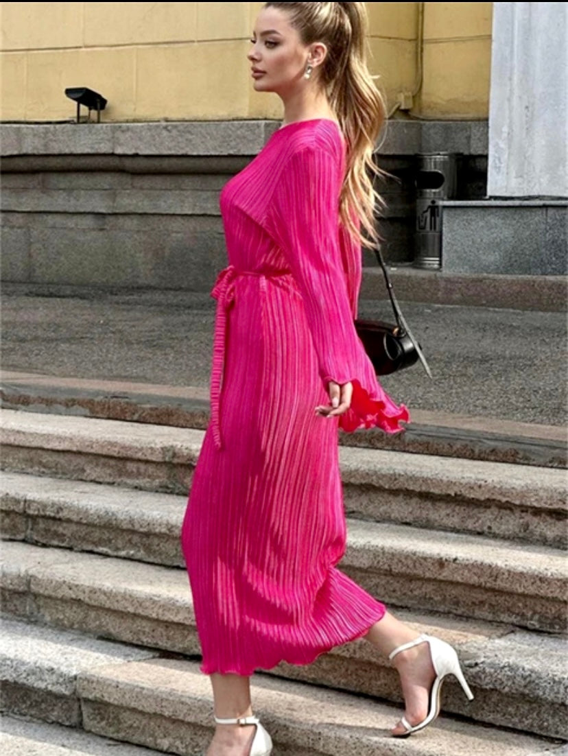‘Italia’ belted long dress