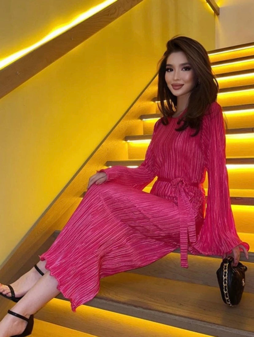 ‘Italia’ belted long dress