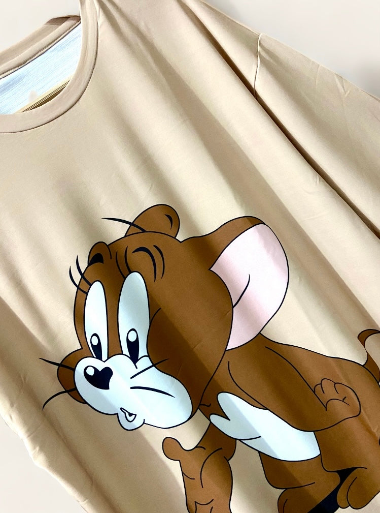 ‘Tom and jerry’ oversized tee