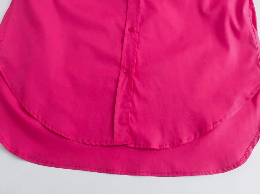 ‘Rosy’ high-low Shirt.
