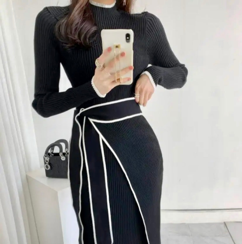 ‘Jane’ belted bodycon dress