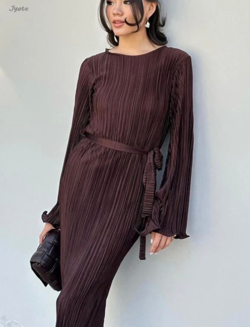 ‘Italia’ belted long dress