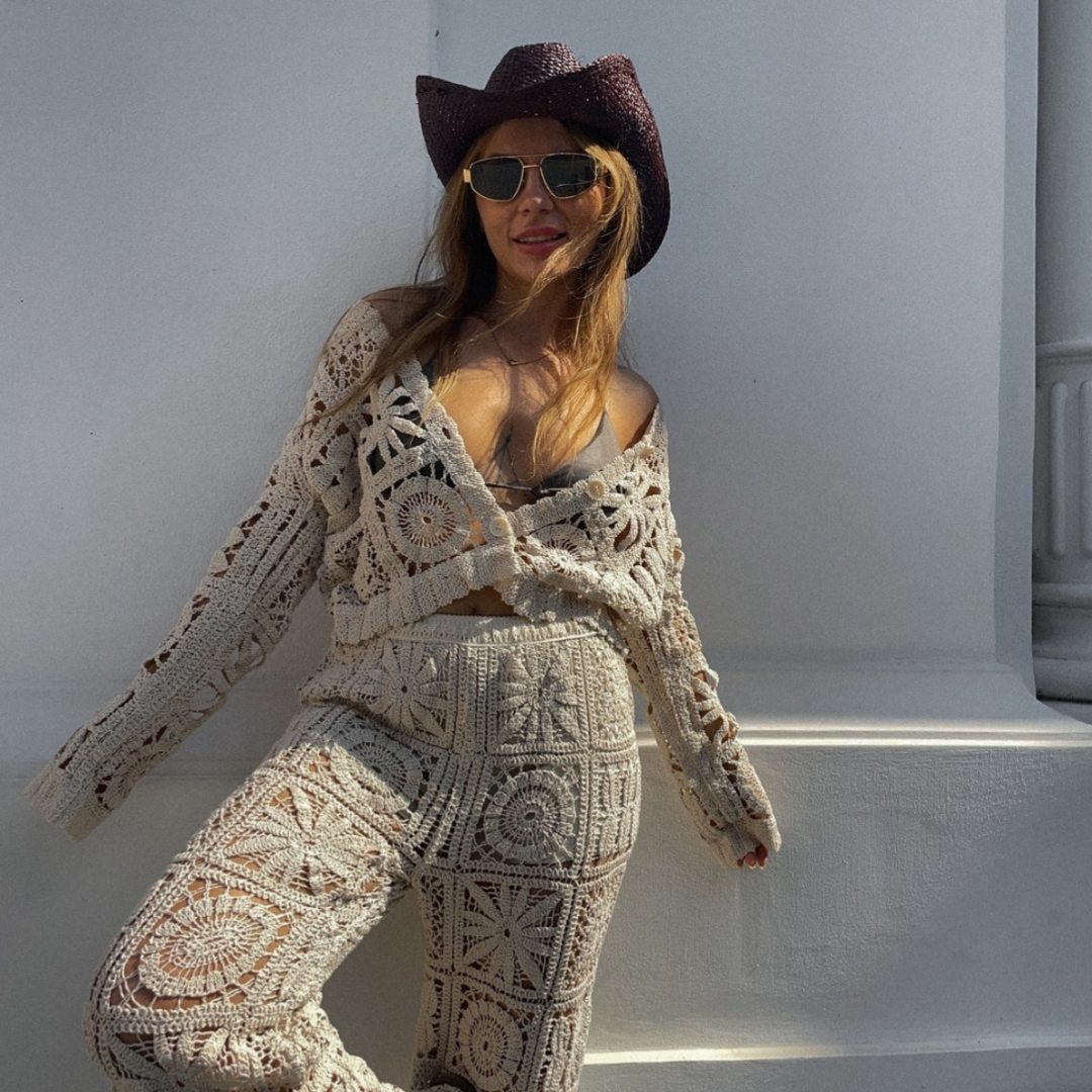 'Beach girl' crochet co-ord set