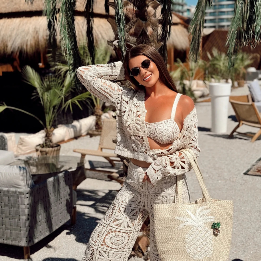 'Beach girl' crochet co-ord set