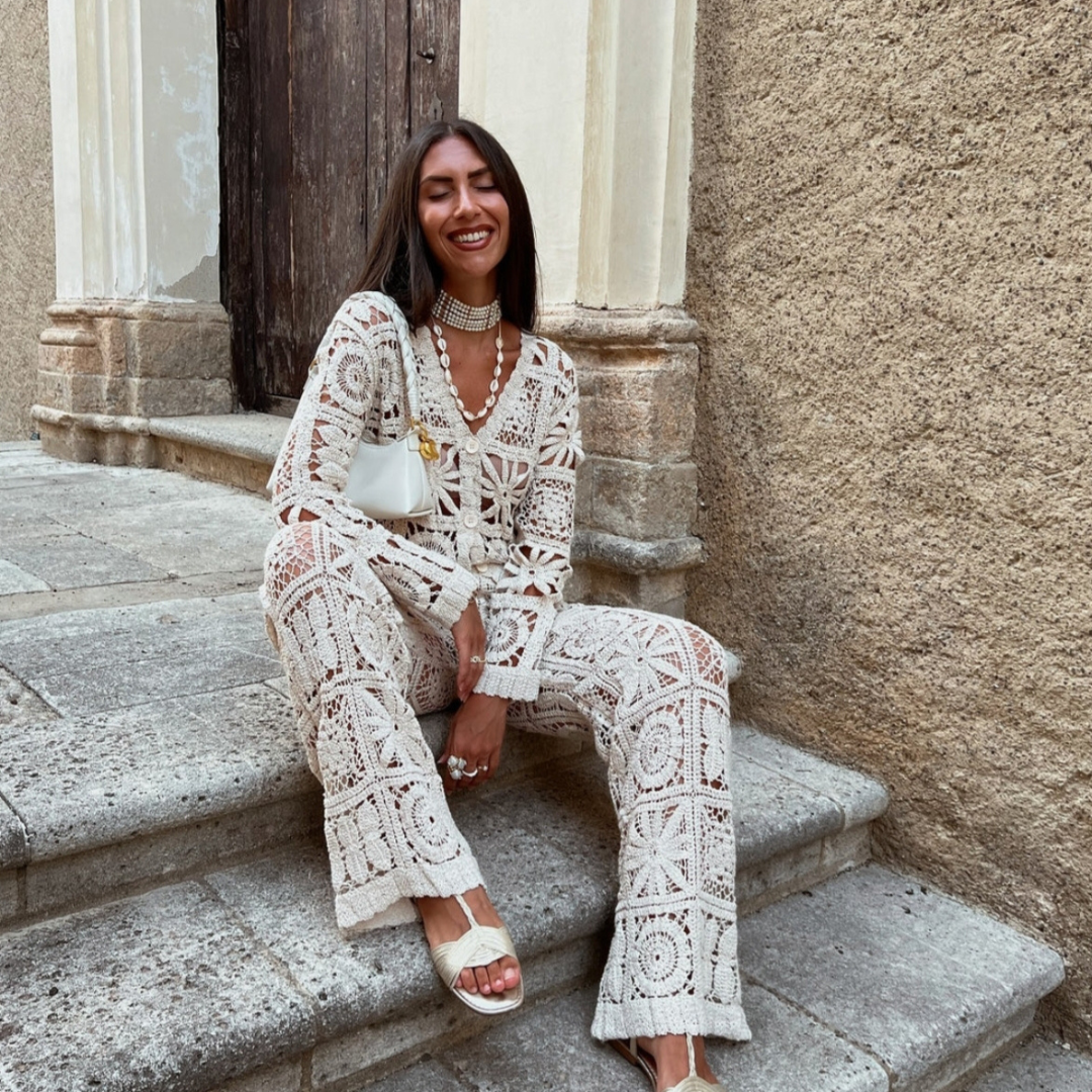 'Beach girl' crochet co-ord set
