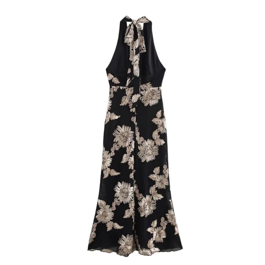 'Beatrice' Halter neck dress