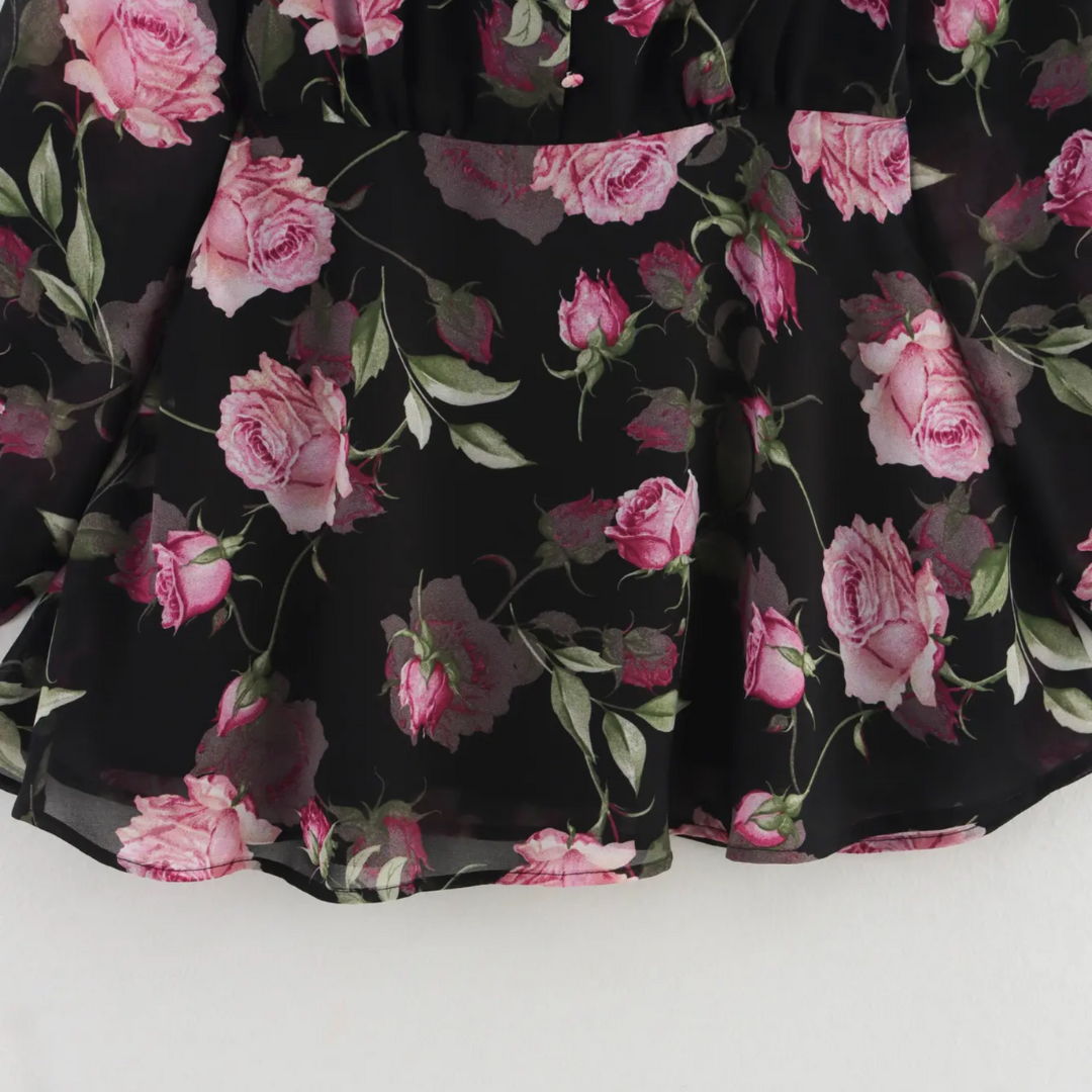 'Bianca' V Neck floral dress