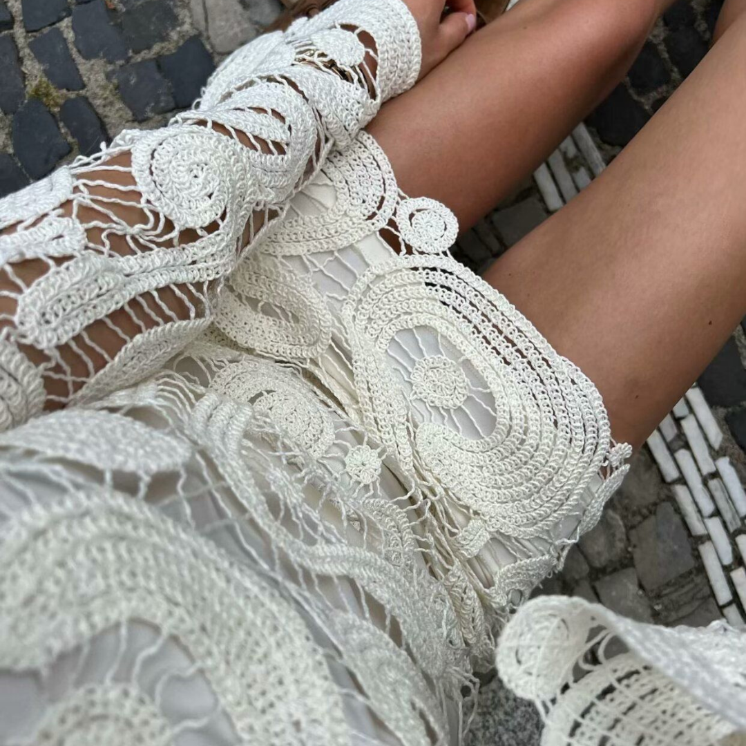'Charleotte' hollow cut-out dress