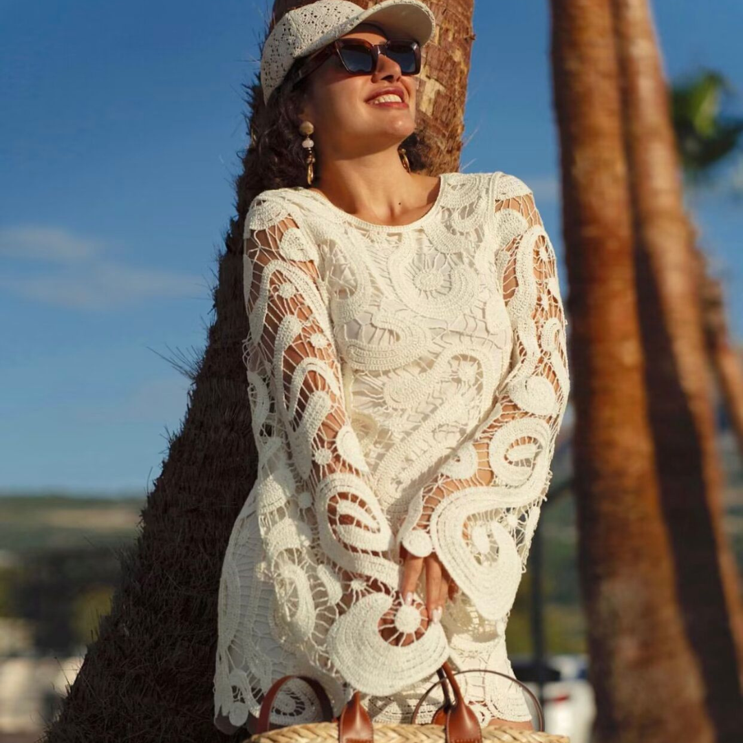 'Charleotte' hollow cut-out dress