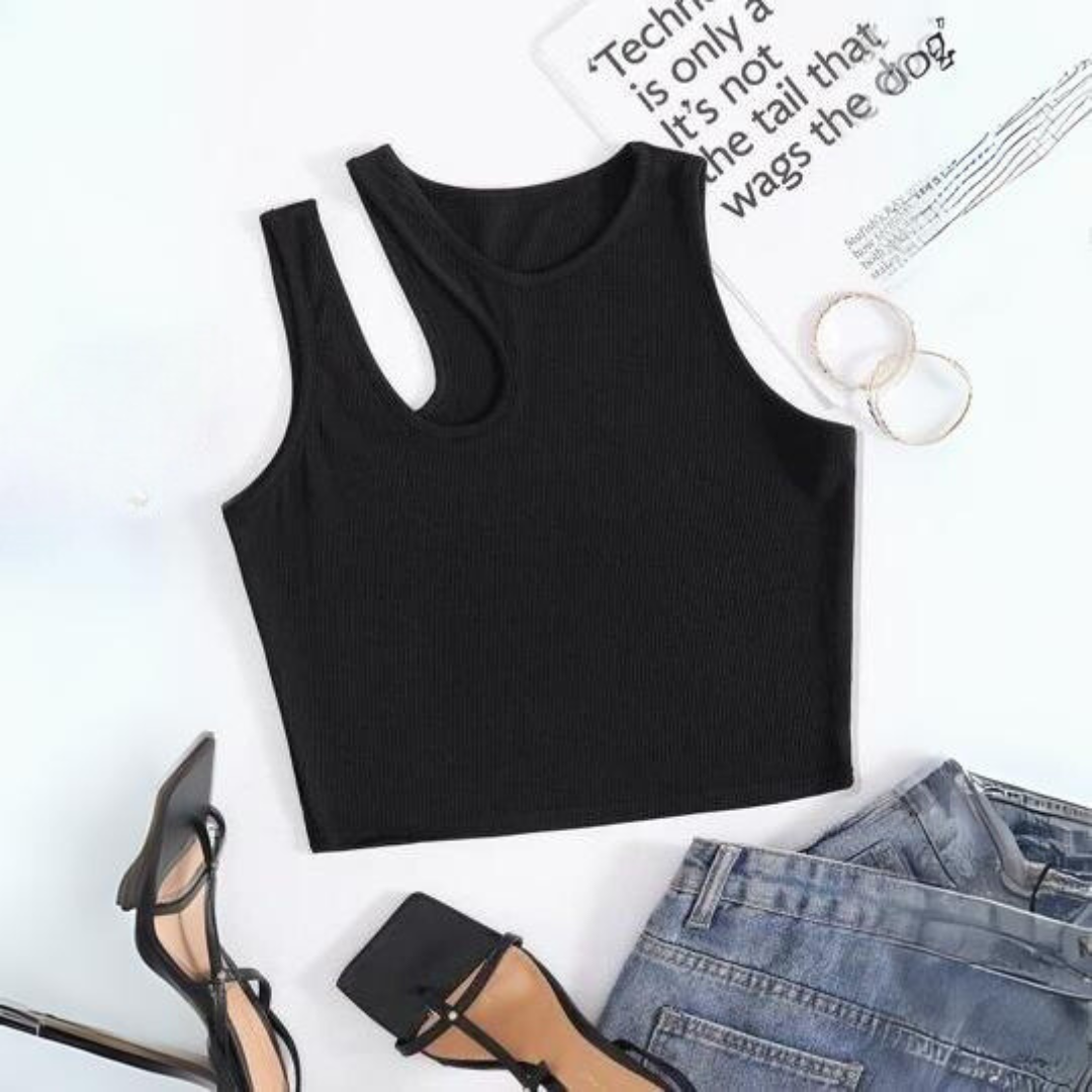 'Vanessa' cut-out crop top.