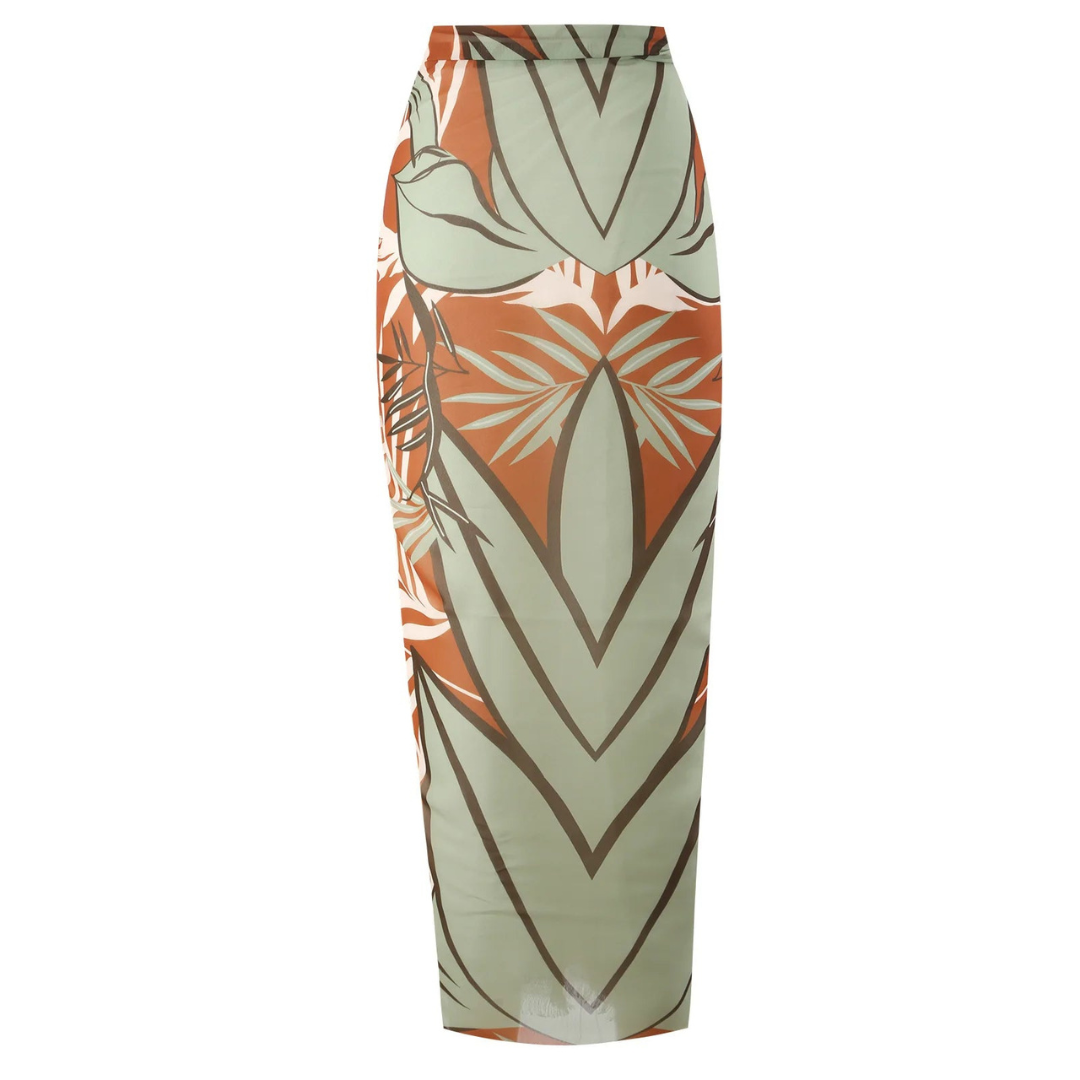 'Island girl' swimsuit set with sarong
