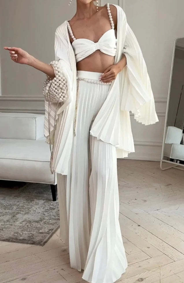 ‘Divine’ pearl three piece co-ord set.