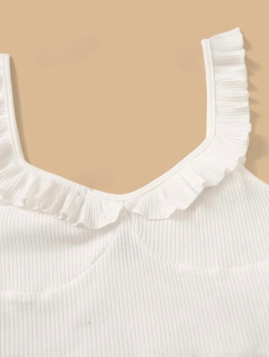 ‘Iviana’ Ruffled crop top