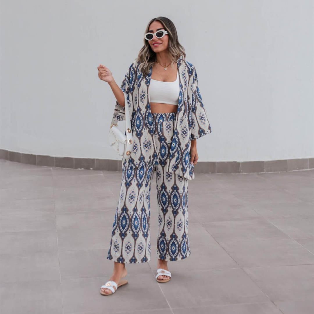 'Delilah' kimono and trousers set