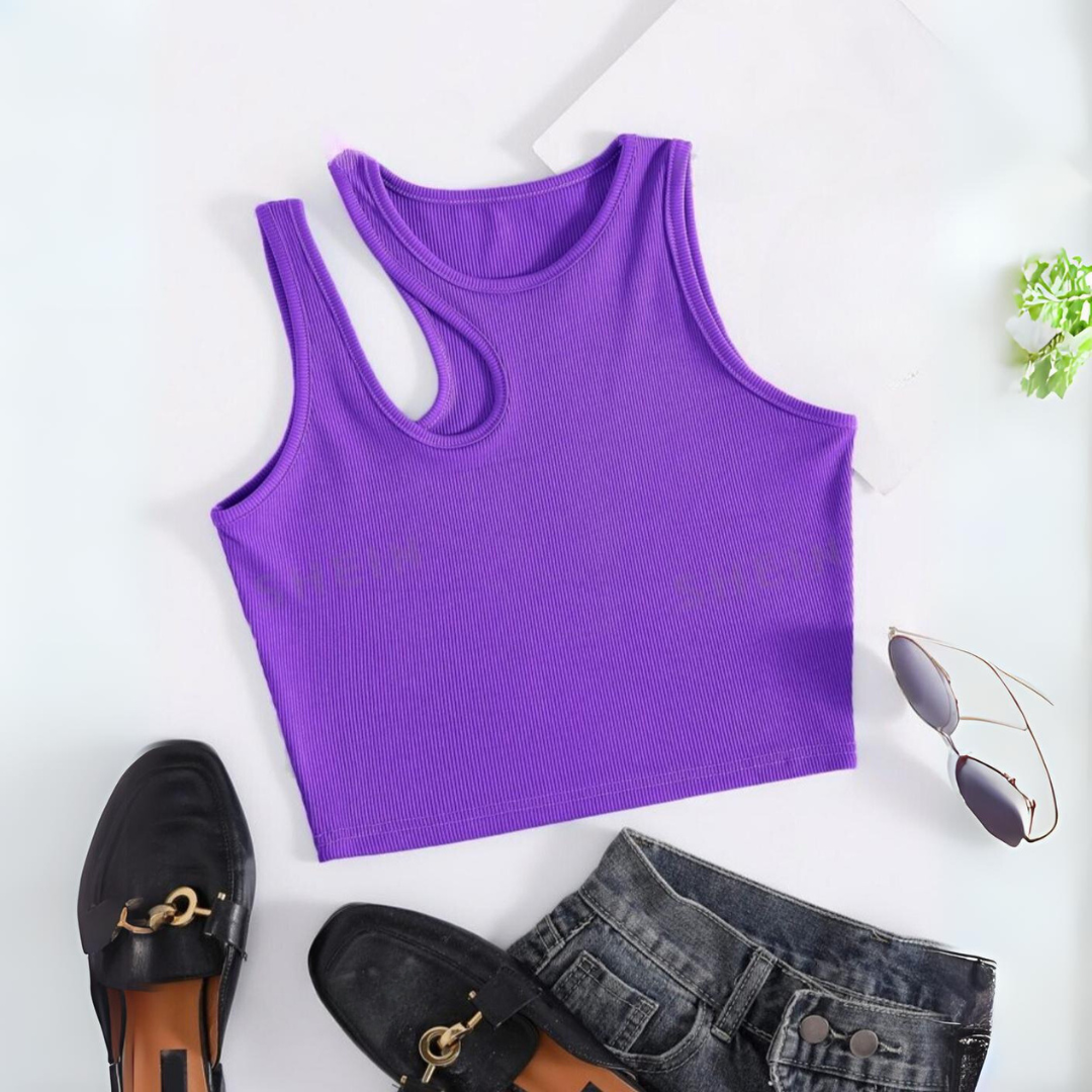 'Vanessa' cut-out crop top.