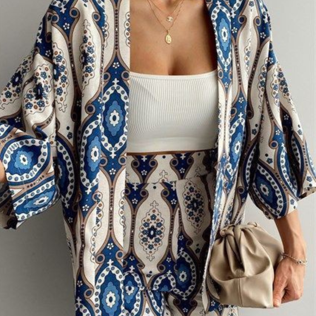 'Delilah' kimono and trousers set