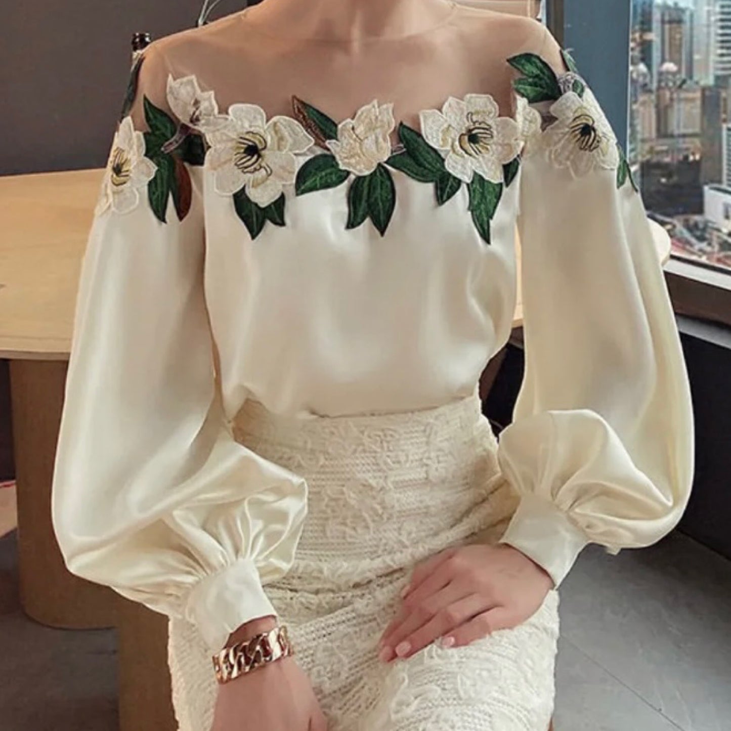 ‘Serena’ floral top.