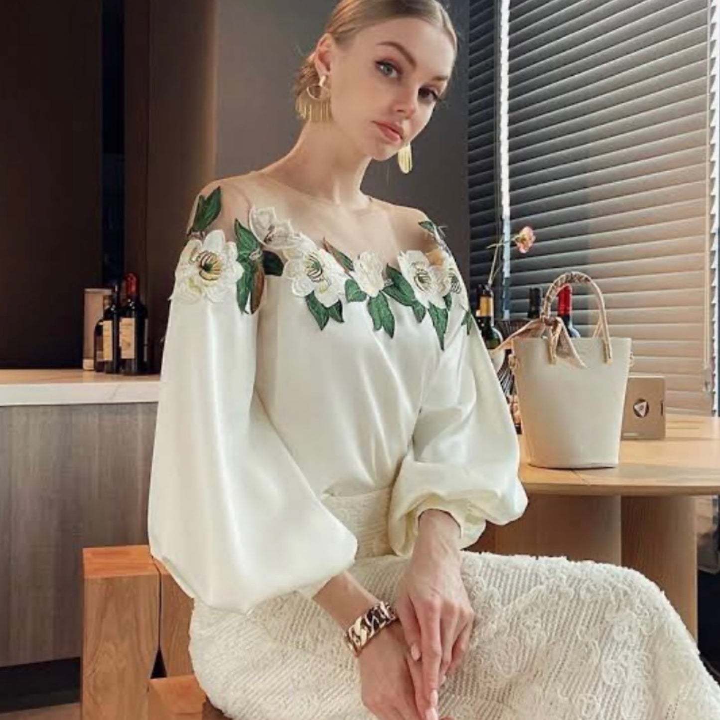 ‘Serena’ floral top.