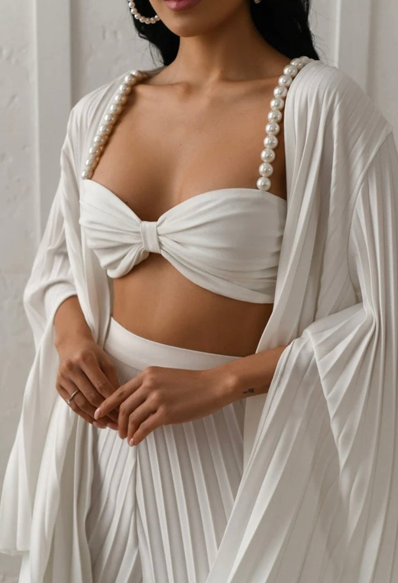 ‘Divine’ pearl three piece co-ord set.