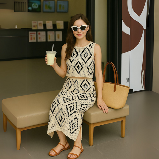 'Hazel' crochet co-ord set