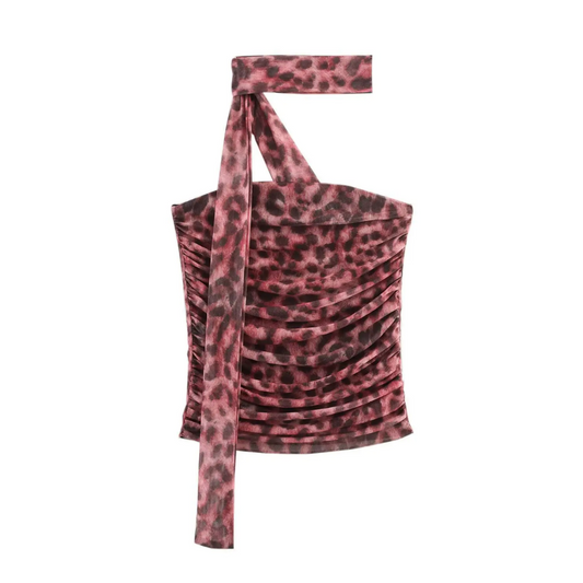 'Chloe' leopard print top