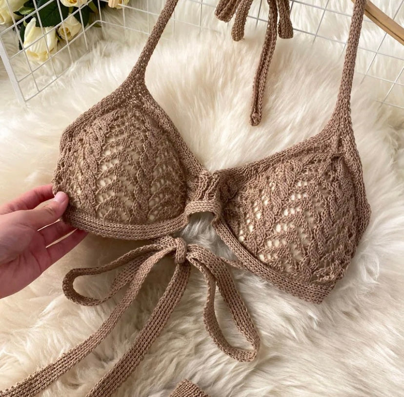 ‘ I miss you beach’ crochet, co-ord set