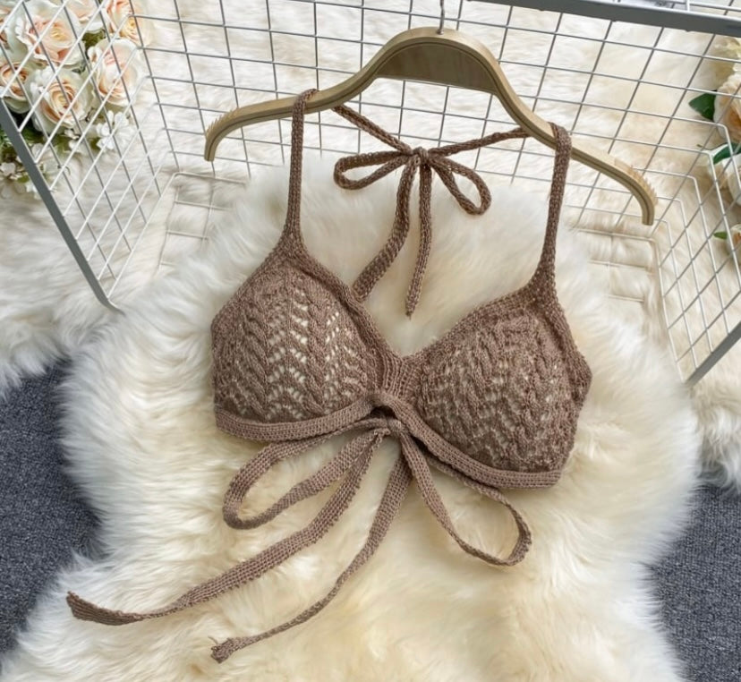 ‘ I miss you beach’ crochet, co-ord set