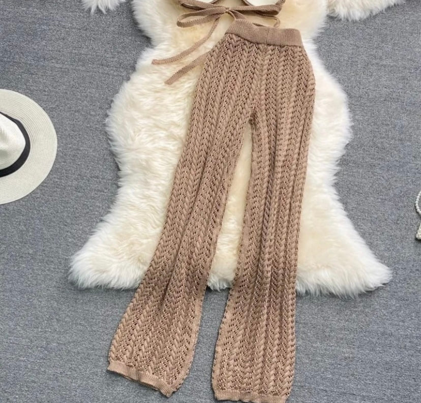 ‘ I miss you beach’ crochet, co-ord set