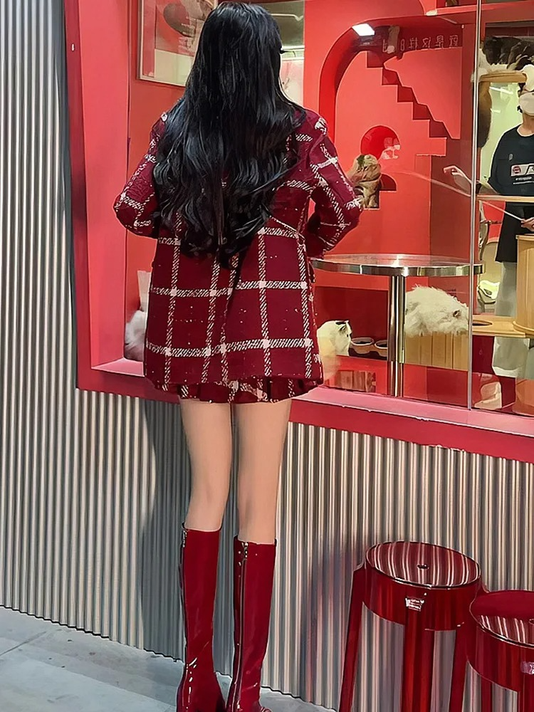 'Jenny' tweed coord set with bag