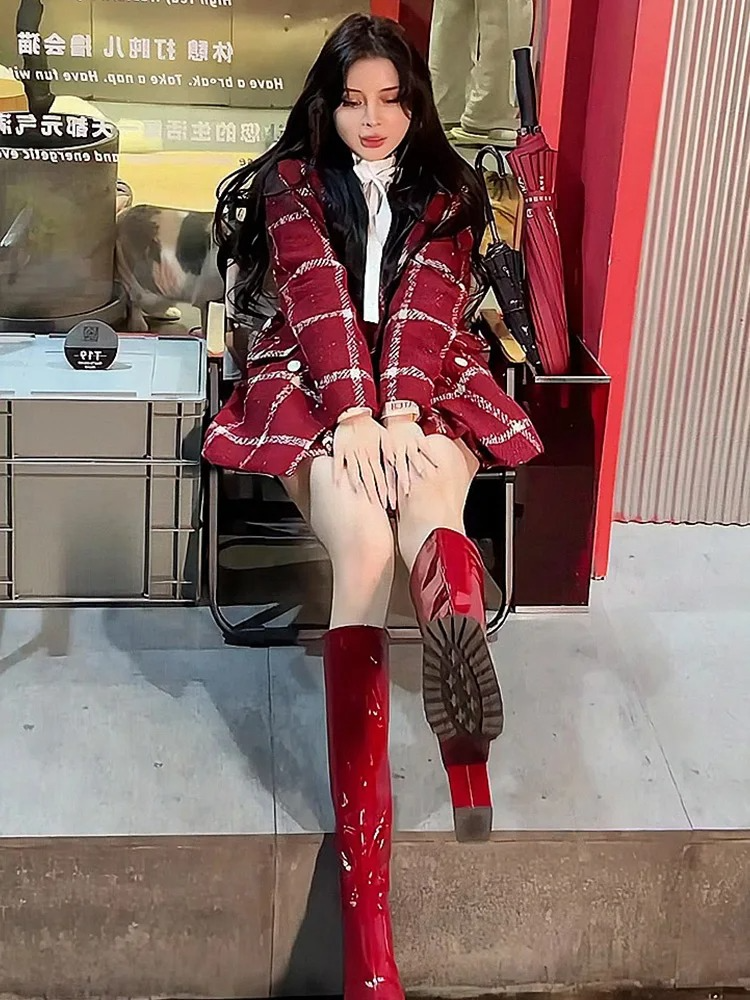 'Jenny' tweed coord set with bag